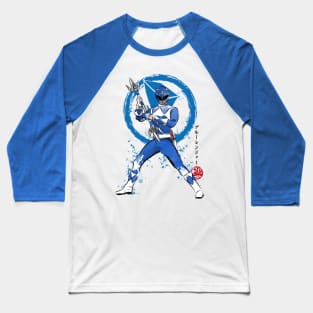 Blue Ranger sumi e Baseball T-Shirt